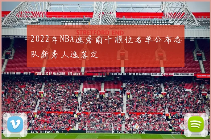 2022年NBA选秀前十顺位名单公布各队新秀人选落定